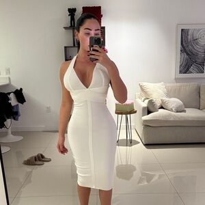 White bandage dress baby boo